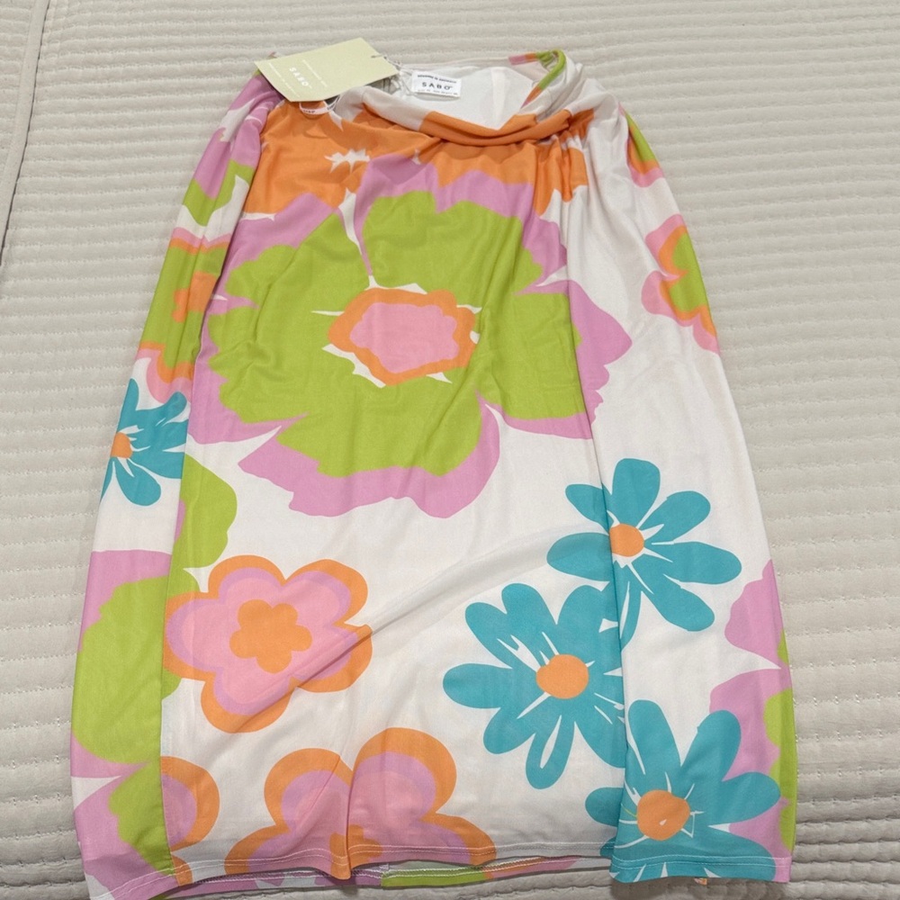 Sabo Skirt Floral Multicolor Skirt